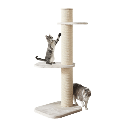 Two By Two Maple 3 Level Beige Cat Tree