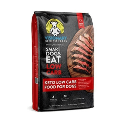 Visionary Keto Pet Foods Low Carb Keto Beef Recipe Dry Dog Food, 22 Pounds