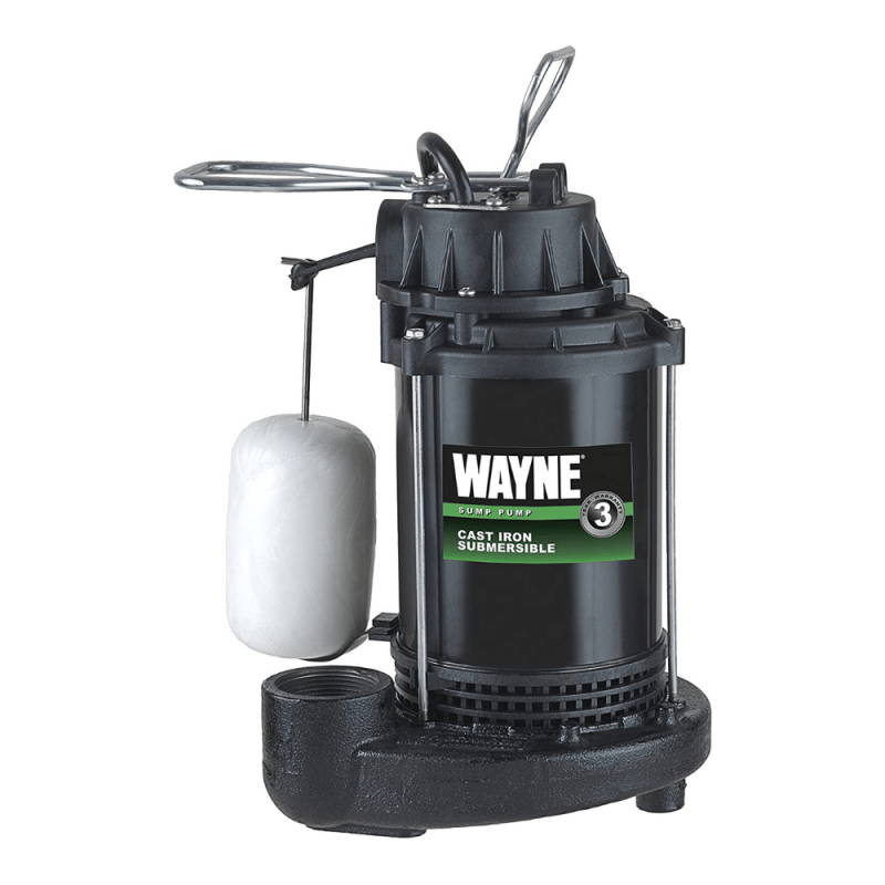 Wayne CDU790 1/3 HP Submersible Cast Iron And Steel Sump Pump With Integrated Vertical Float Switch