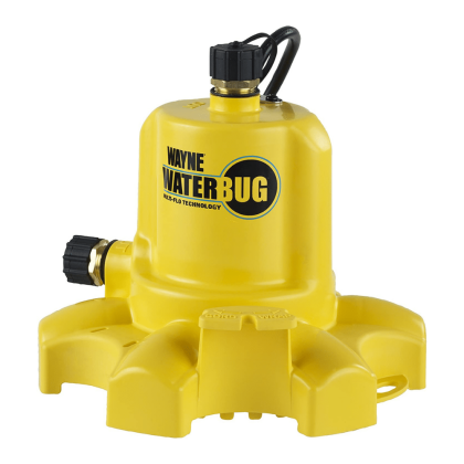 Wayne WWB WaterBUG 1/6 HP 1350 GPH Submersible Pump with Multi-Flow Technology