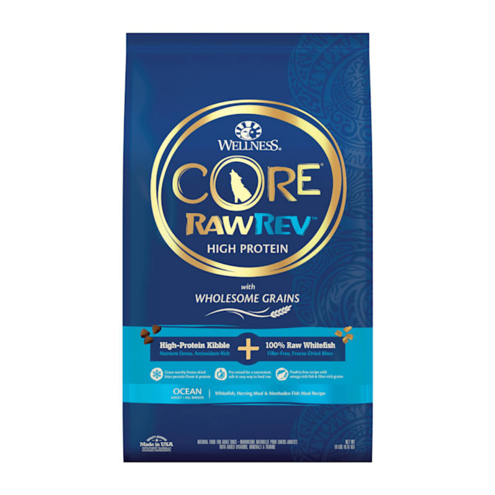 Wellness CORE RawRev Wholesome Grains Ocean Recipe Dry Dog Food, 18 Lbs