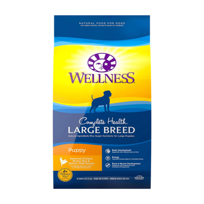 Wellness Natural Pet Food Complete Health Large Breed Puppy Food, 30 Pounds