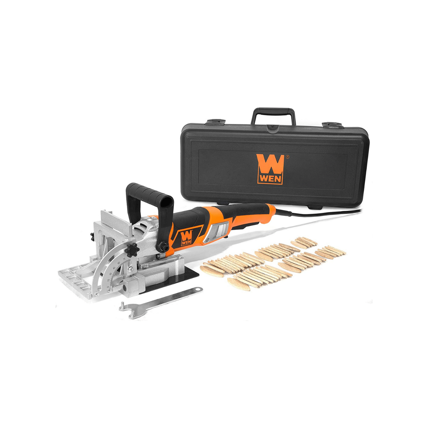 Wen JN8504 8.5-Amp Plate and Biscuit Joiner with Case and Biscuits