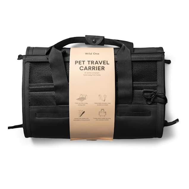 Wild One Black TSA Travel Carrier for Dogs, Small