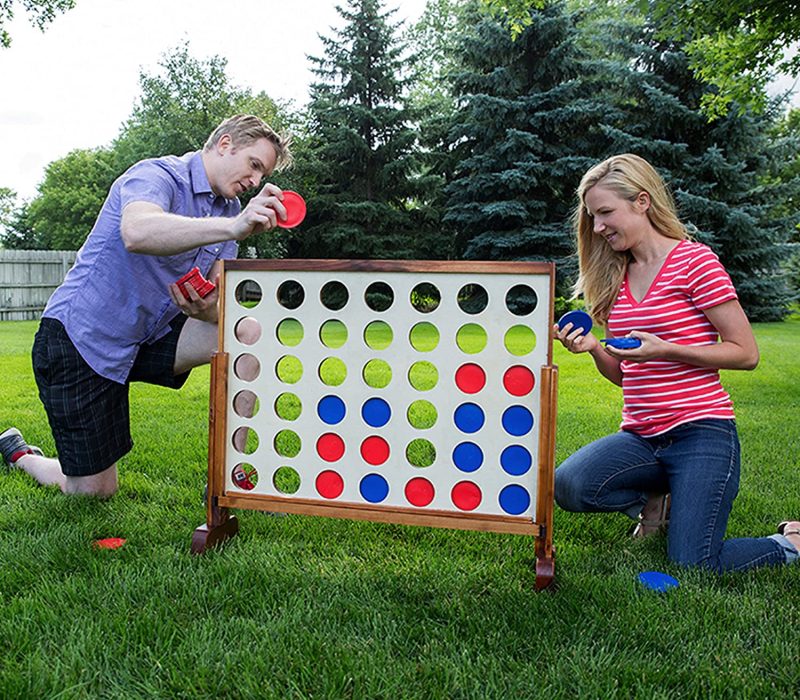 Yard Games Giant 4 Connect In A Row With Carrying Case