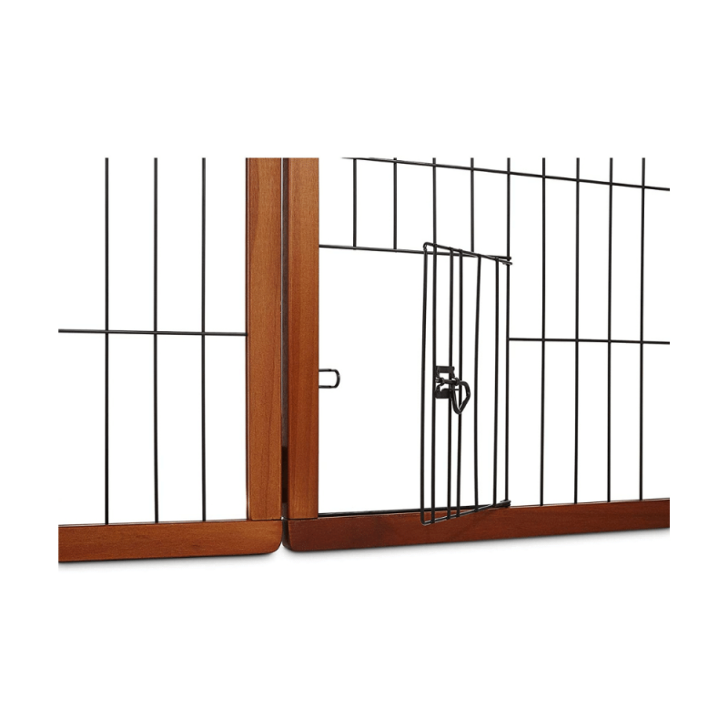 You & Me Freestanding Wooden Pet Gate