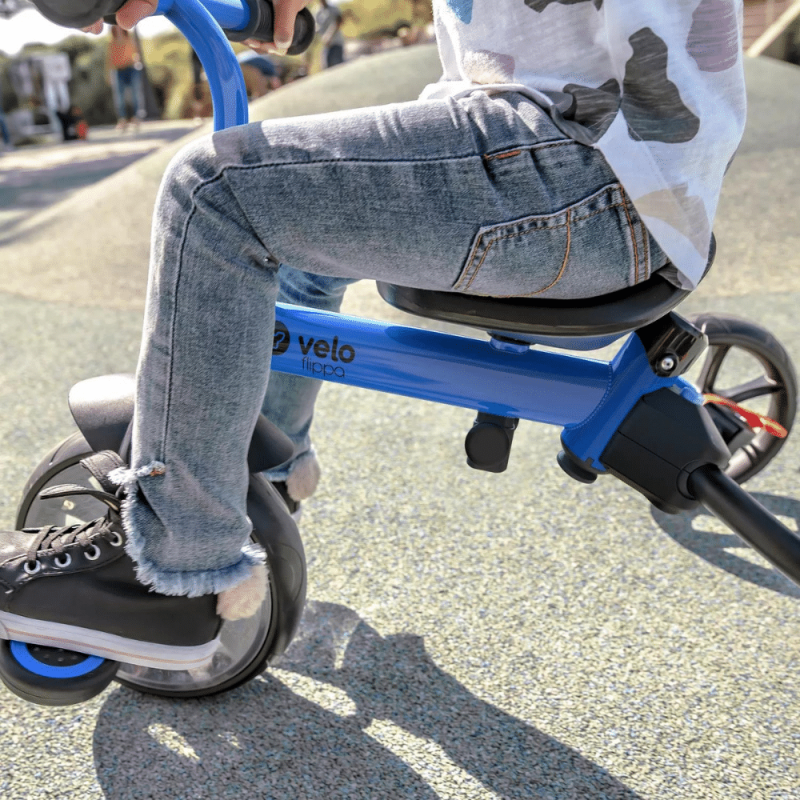 Yvolution Y Velo Flippa 3 In 1 Toddler Trike to Balance Bike, Blue