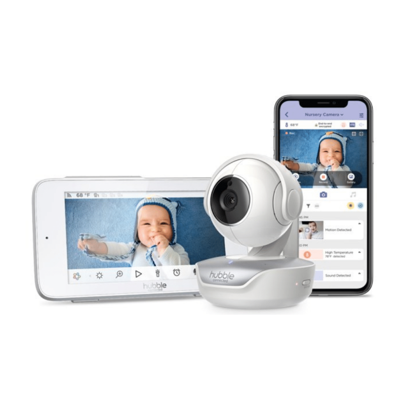 Hubble Connected Nursery Pal Premium, 5” Smart HD Baby Monitor with Touch Screen Viewer