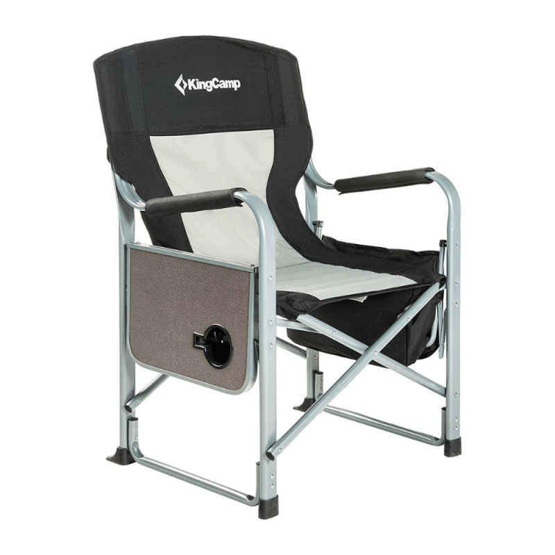 KingCamp Heavy Duty Camping Folding Director Chair with Side Table and Side Pockets