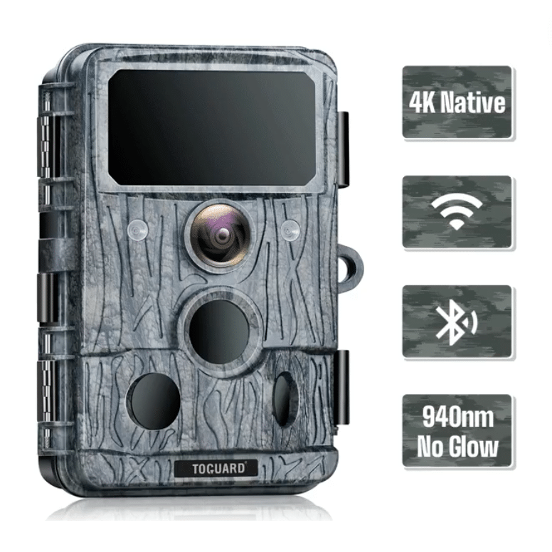 Toguard 4K Native WiFi 30MP Trail Camera with 940nm No-Glow IR LEDs Night Vision (H200)