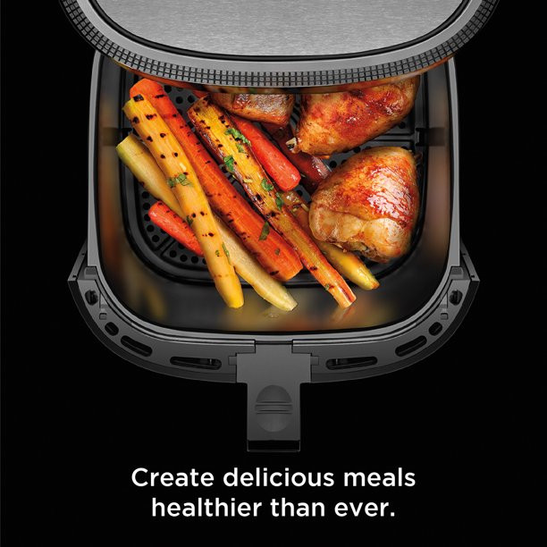 Chefman TurboFry Stainless Steel Air Fryer, Dishwasher-Safe Basket, 8 Quart