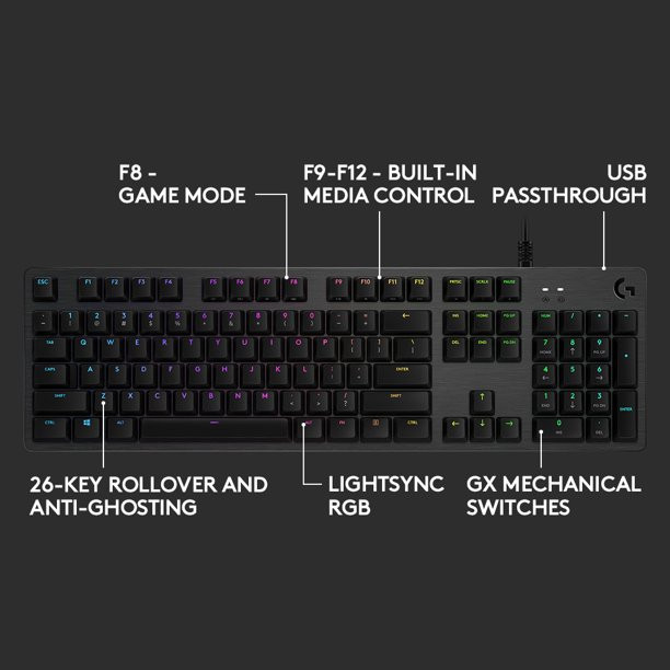 Logitech G512 Carbon Lightsync RGB Mechanical Gaming Keyboard
