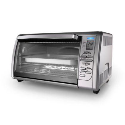 Black + Decker Countertop Convection Toaster Oven, Stainless Steel, CTO6335S