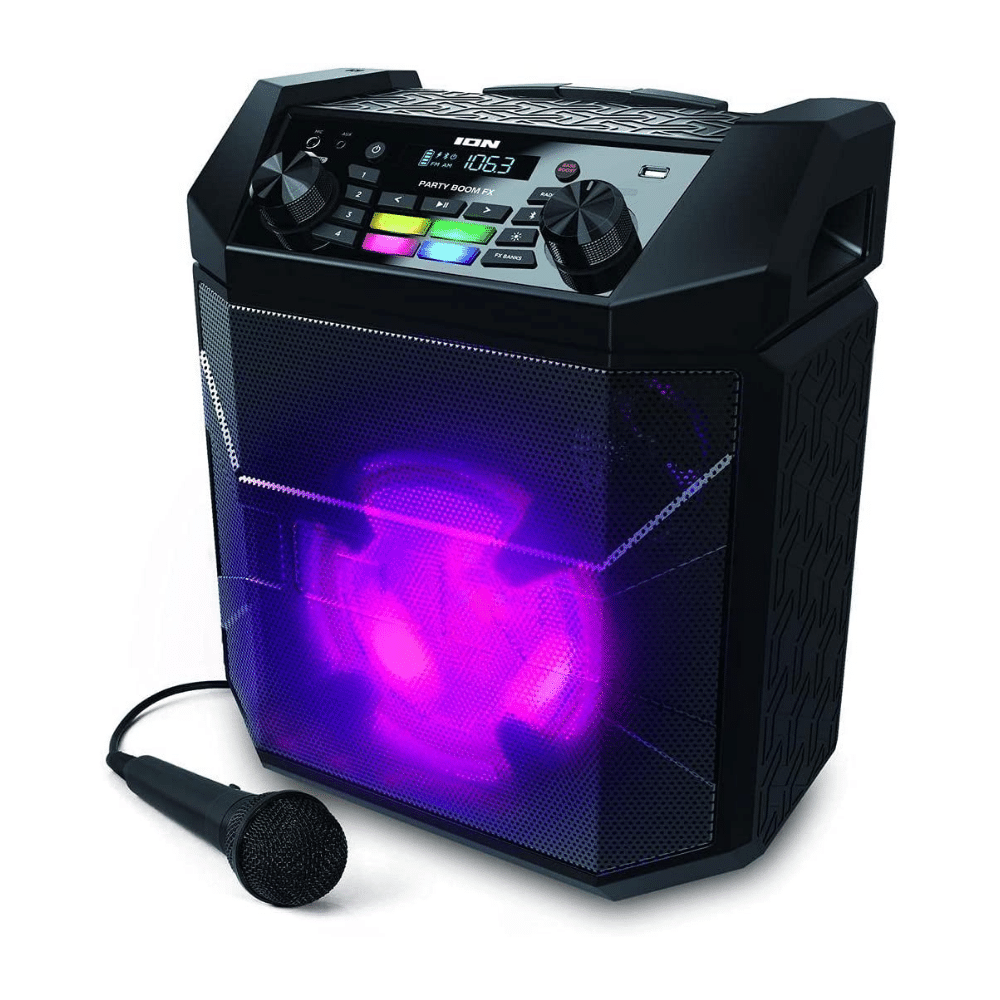 Ion Audio Party Boom FX High-Power Bluetooth-enabled Rechargeable Speaker with Lights