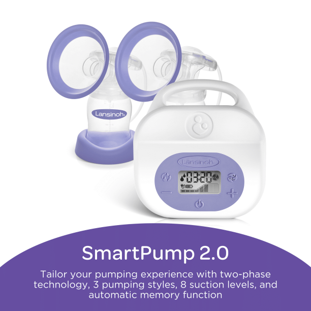 Lansinoh Smartpump 2.0 Double Electric Breast Pump for Nursing Moms