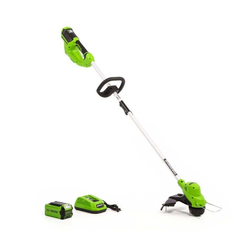 Greenworks 40V 15 In. String Trimmer With 2.5 Ah Battery And Quick Charger
