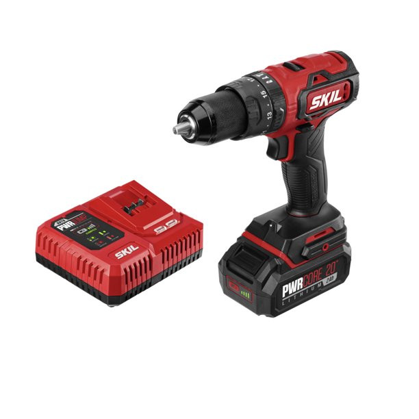 Skil PWR Core 20 Brushless 20-Volt 1/2 In. Hammer Drill Kit