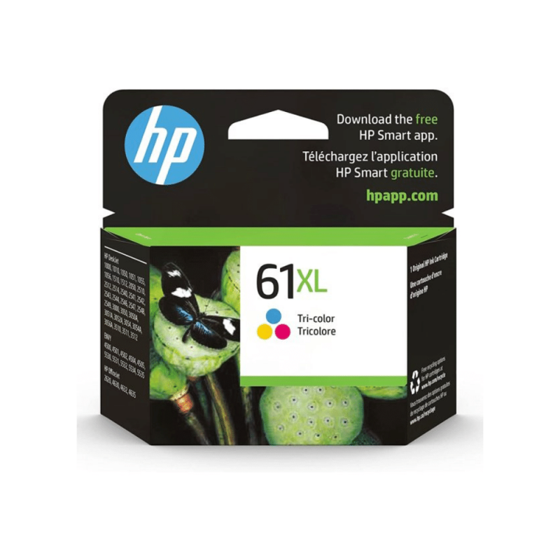 HP 61XL Combo 2-Pack High Capacity Ink Cartridge, Black, Color (Cyan, Magenta, Yellow)