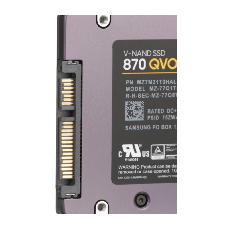 Samsung 1TB 870 QVO Series 2.5" SATA III Internal SSD Single Unit Version (MZ-77Q1T0B/AM)
