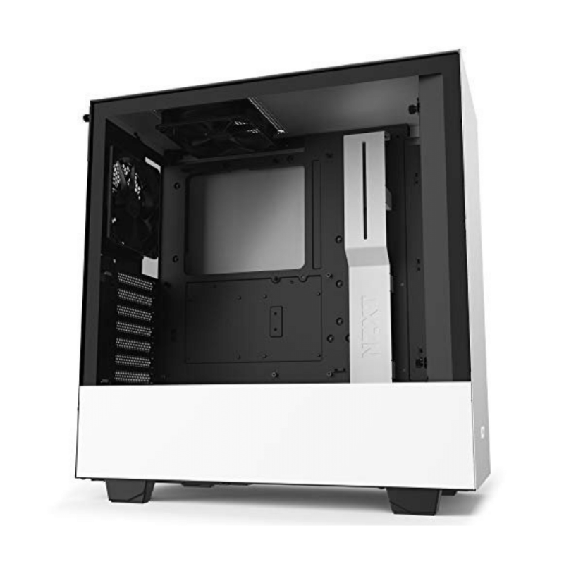 NZXT H510 Compact ATX Mid-Tower PC Gaming Case, Front I/O USB Type-C Port, Cable Management System, Water-Cooling Ready