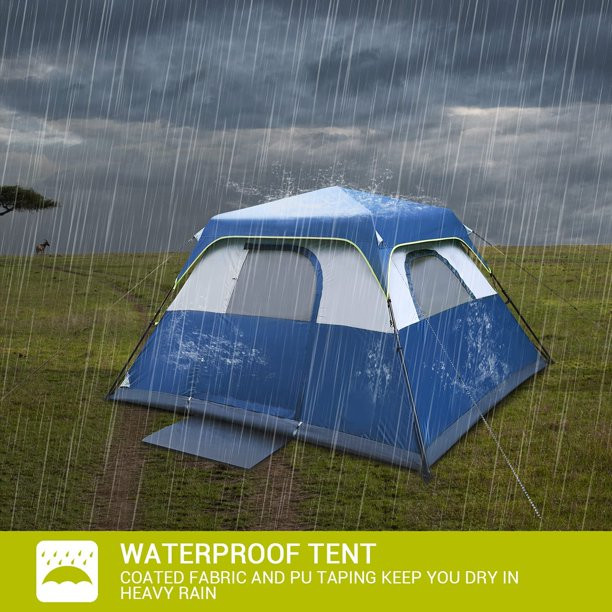 Gtmade QOMOTOP 6 Person 60 Seconds Set Up Camping Tent