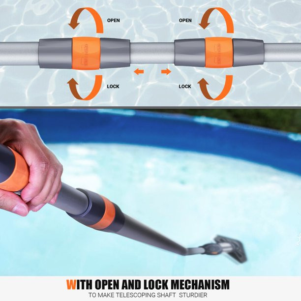 Tacklife Pool Vacuum Automatic Pool Cleaner With 32Ft Hose