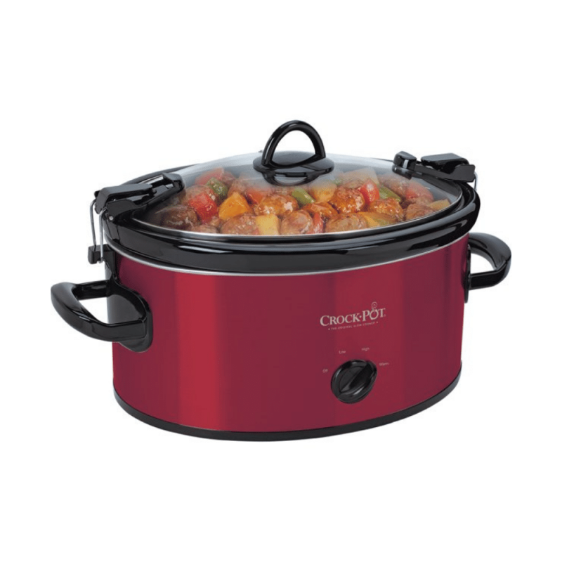 Crock-Pot 6 Quart Cook & Carry Slow Cooker Red with Lite Dipper