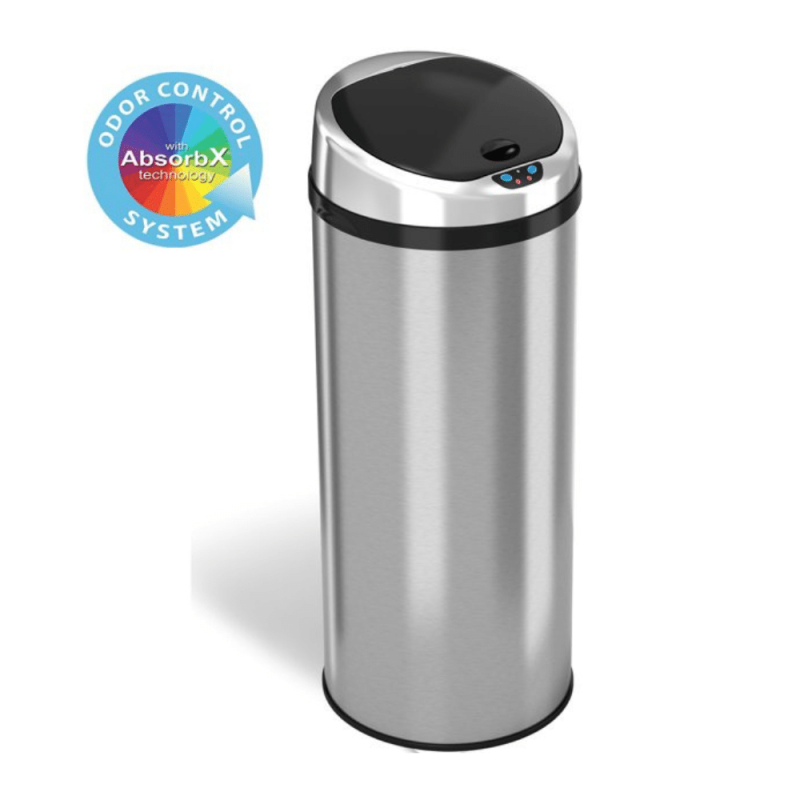 iTouchless Stainless Steel 13 Gallons Motion Sensor Trash Can