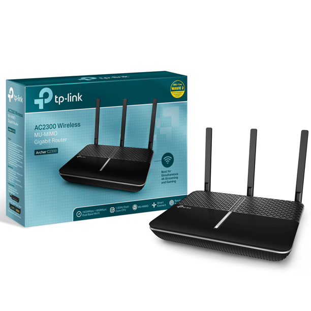 TP-Link Archer C2300, Dual Band MU-MIMO Gigabit Wi-Fi Router, Up to 2.3 Gbps Speed