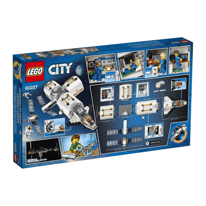 Lego City Space Lunar Space Station 60227 Building Set with Toy Shuttle