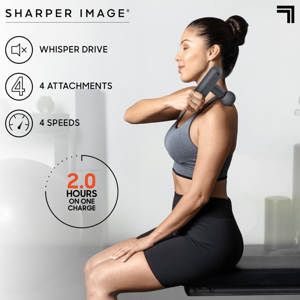 Sharper Image Powerboost Move Deep Tissue Travel Percussion Massager