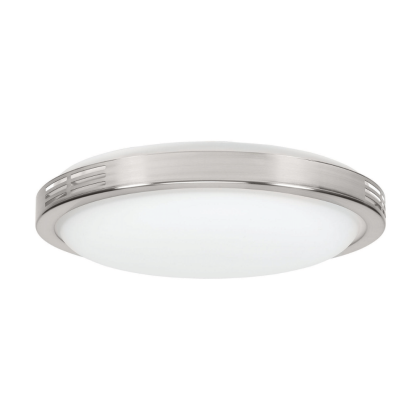 Homewerks Bathroom Ventilation Fan with LED Light and Brushed Nickel Trim (7105-07)