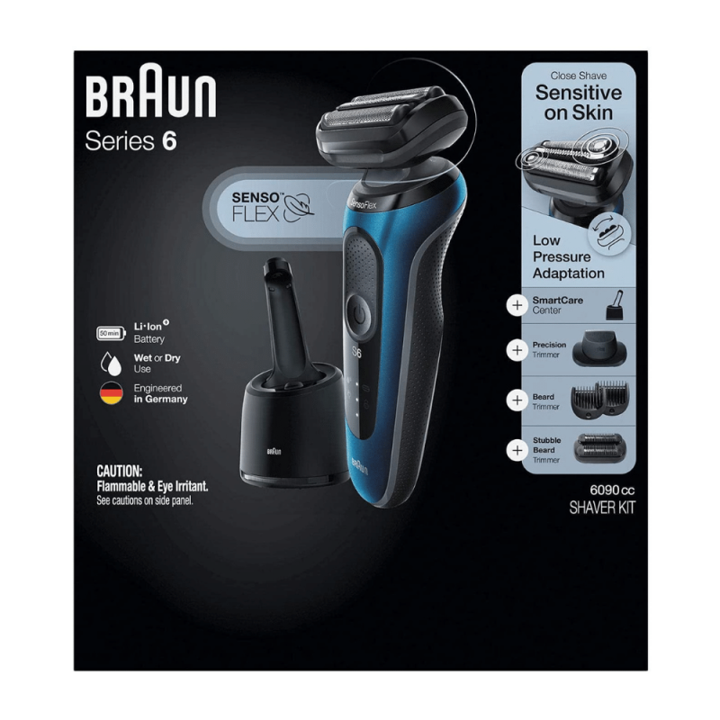 Braun Series 6 6090cc Electric Razor for Men with SmartCare Center Beard Trimmer