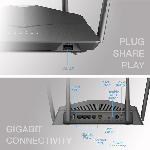 D-Link Smart AC2600 High Power Gigabit Wi-Fi Router