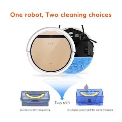 Ilife V5s Pro-W, Robot Vacuum And Mop 2 In 1