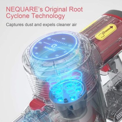 Nequare 26000PA Cordless Vacuum Cleaner LED Display Lightweight Stick Vacuum