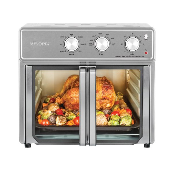 Kalorik MAXX 26 Quart Air Fryer Oven, Stainless Steel