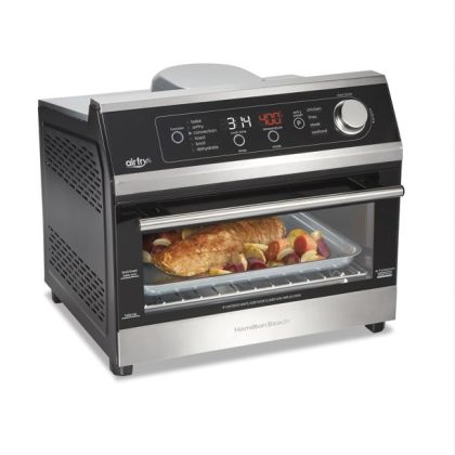 Hamilton Beach Air Fryer Toaster Oven, 6 Slice Capacity, Black