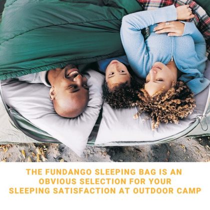 Fundango 3-In-1 XL Queen Double 2 Person Sleeping Bag with 2 Pillows