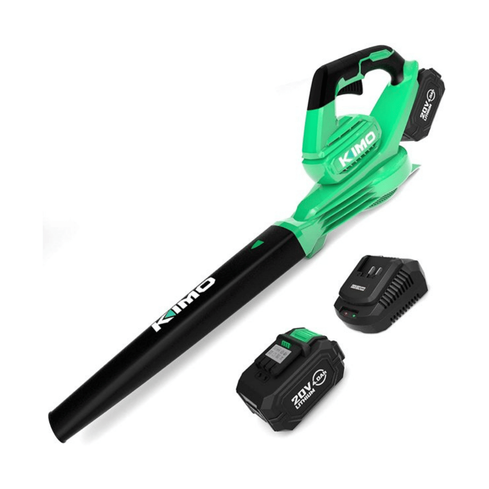 Kimo Cordless Leaf Blower, 200 CFM 170 MPH Battery-Operated Blower
