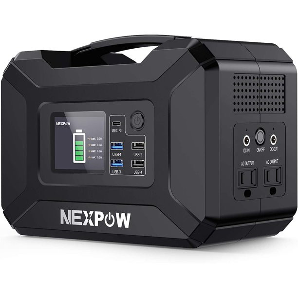 Nexpow Portable Power Station, 296Wh 80000mAh Solar Generator