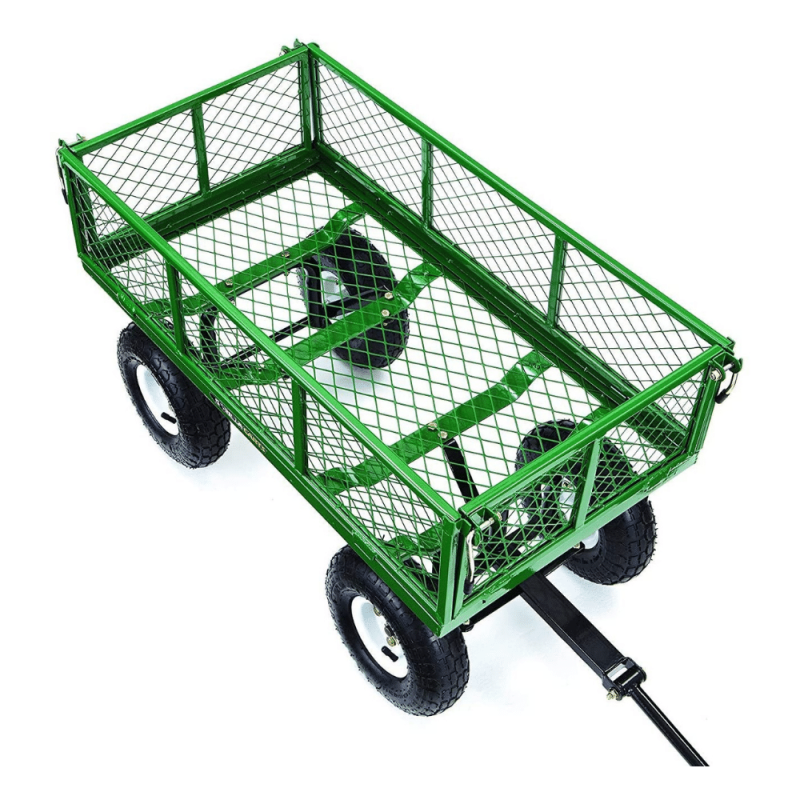 Gorilla Carts GOR400 400 Pounds Steel Mesh Garden Cart with 10-Inch Tires