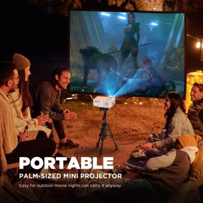 Bomaker WiFi Projector HD 1080P Supported Outdoor Movies Projector