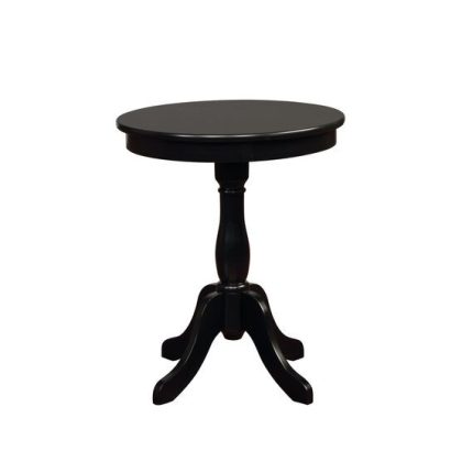 Powell Furniture Round Table, Black