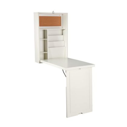 Southern Enterprise Fold-Out Convertible Desk, White