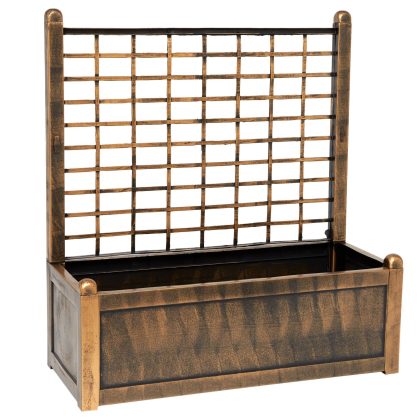 BrylaneHome Flower Box With Trellis