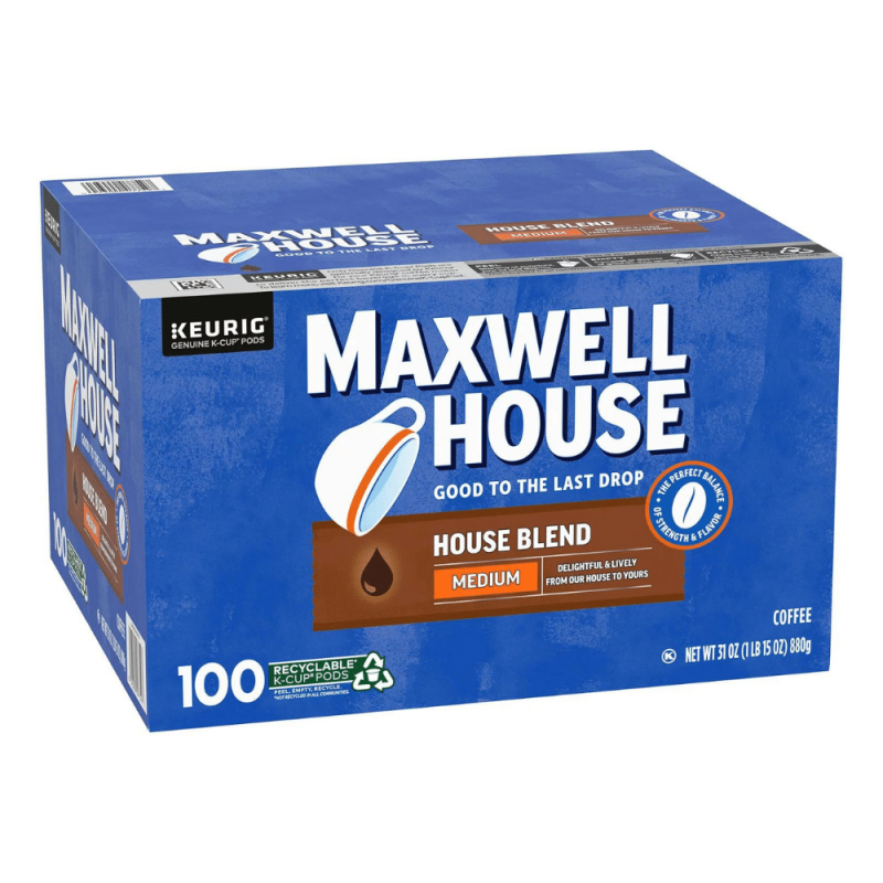 Maxwell House Medium Roast House Blend Coffee K-Cups (31 oz., 100 ct.)