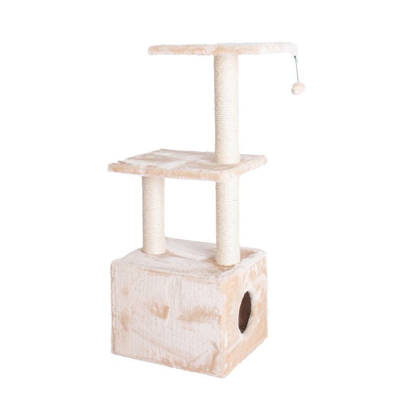 Armarkat 3-Tier Cat Condo With Sisal Scratching Post, 39 Height