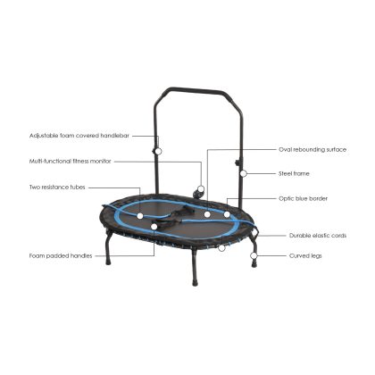Stamina InTone Oval Fitness Trampoline with DVD