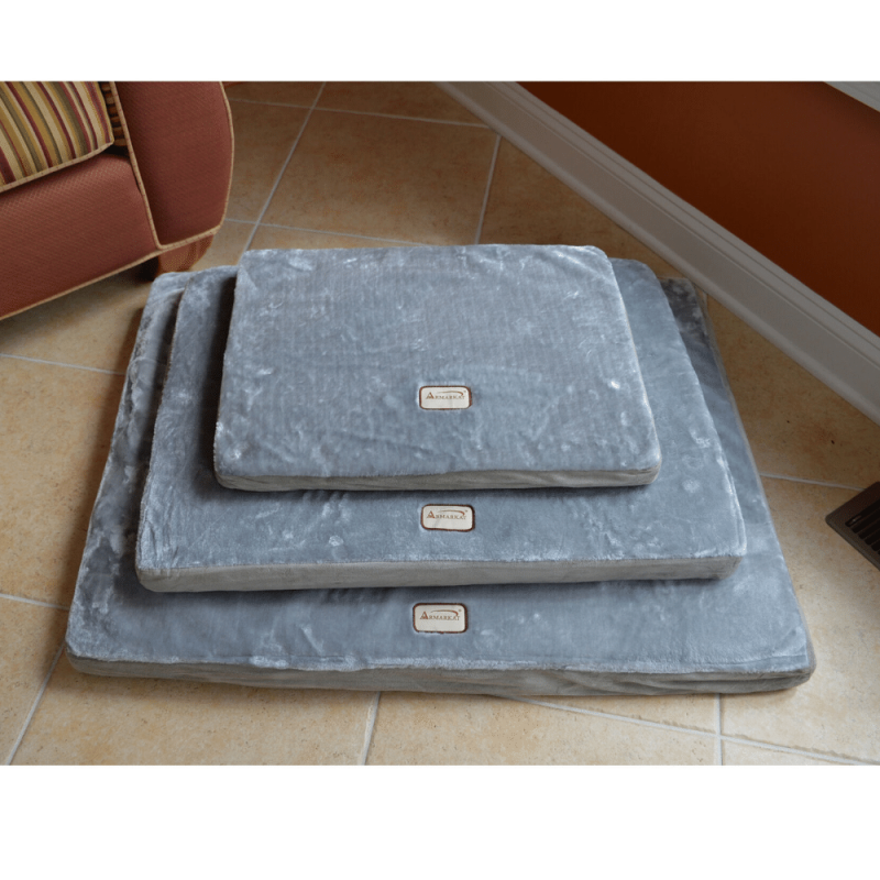 Armarkat Memory Foam Orthopedic Dog Bed Mat, Sage Green/Grey, Large